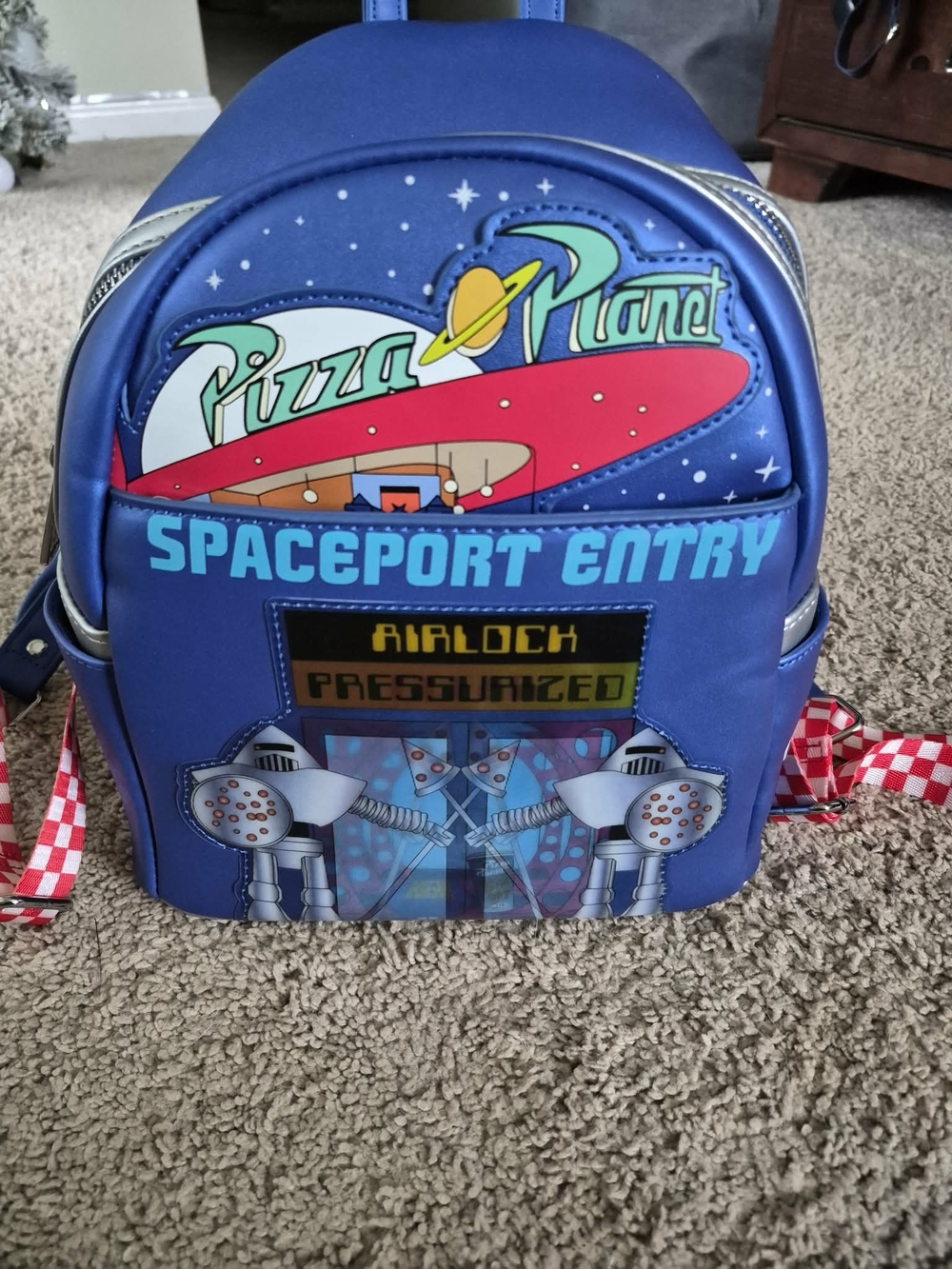 Blue 'Spaceport Entry' Mini Backpack - Picture 4 of 6